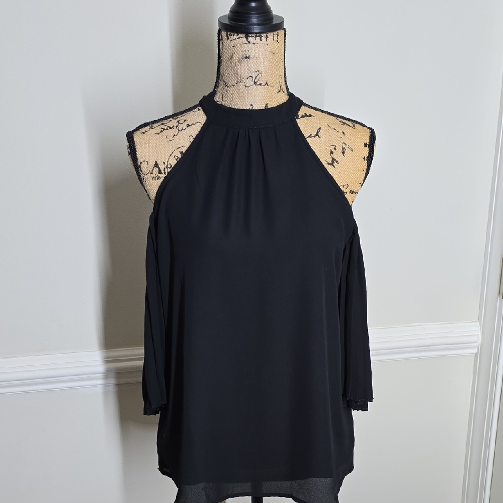 Elegant Black Women's Halter Top